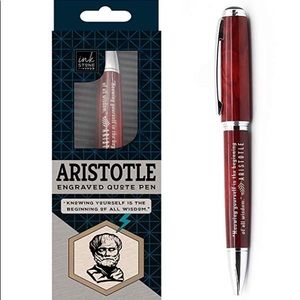 Aristotle Literacy Quote Collectible Pen